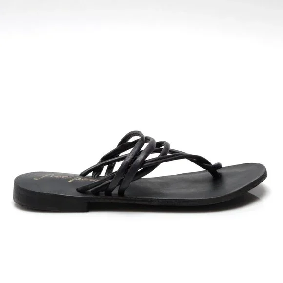 🎉 LAST CHANCE🎉 FREE PEOPLE Kayla Soft Strappy Sandals / Black - Picture 6 of 12